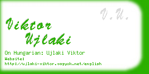 viktor ujlaki business card